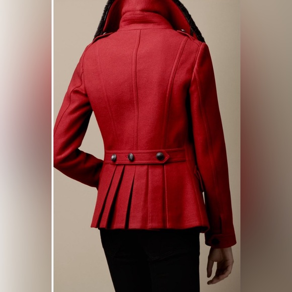 BURBERRY BRIT PEACOAT JACKET SIZE 4 US - Picture 2 of 16
